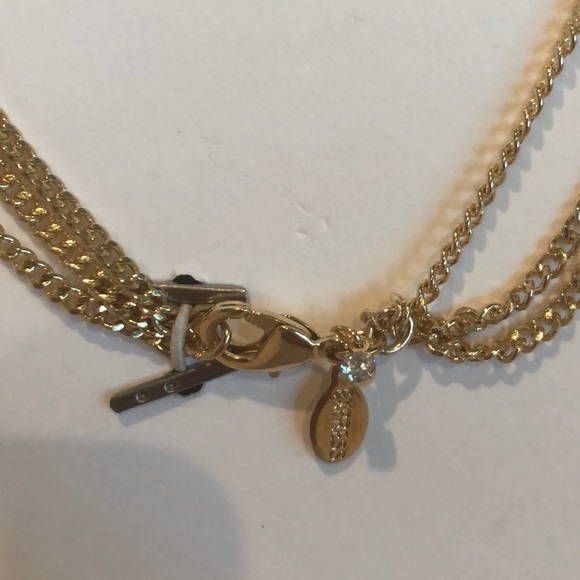 Express Layered Tassel Necklace Blue Purple Sz OS - Picture 3 of 4